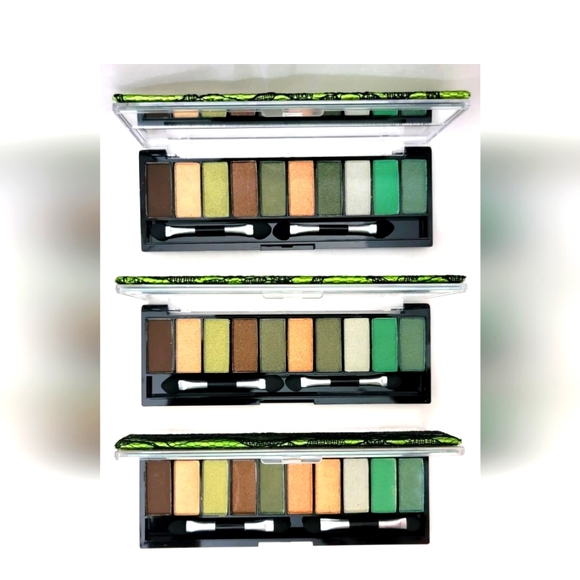 3 pk  palette HARD CANDY Top Ten Eyeshadow Collection GREEN WITH ENVY 526 - Picture 1 of 4